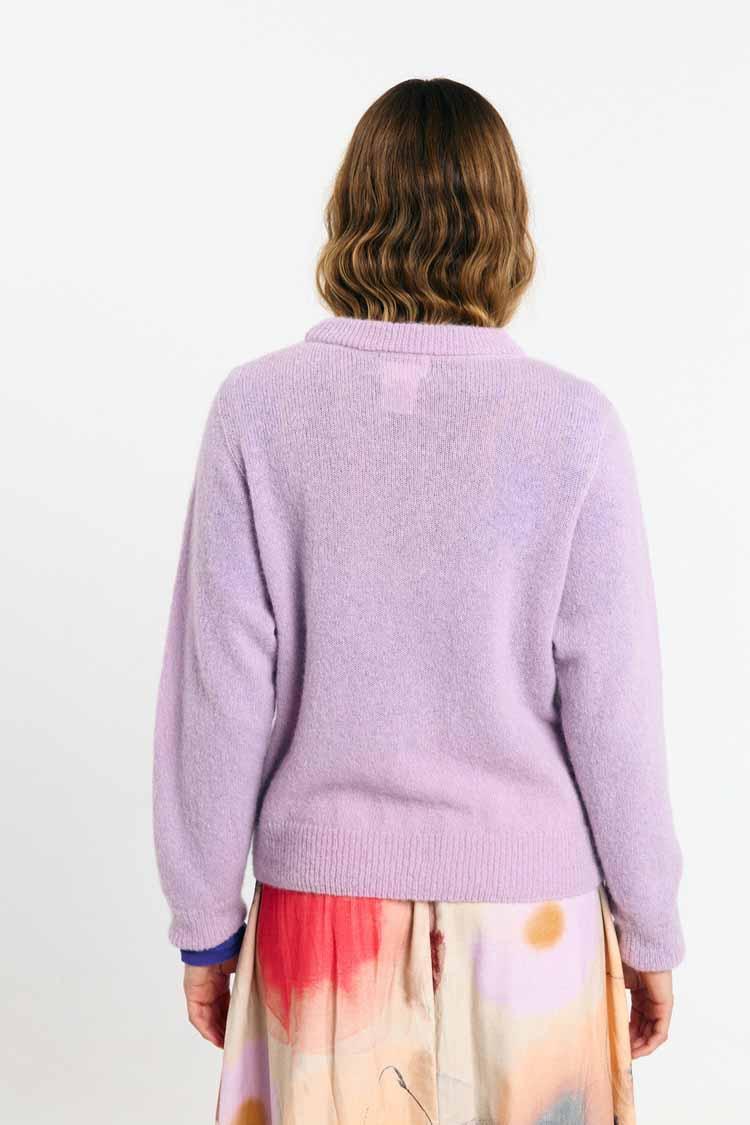 Suite13Lab Babol Jumper Lilac Damen Sweater Strickpullover flieder